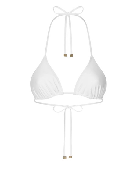 Dolce & Gabbana Top De Bikini Con Diseño Triangular - Blanco 
