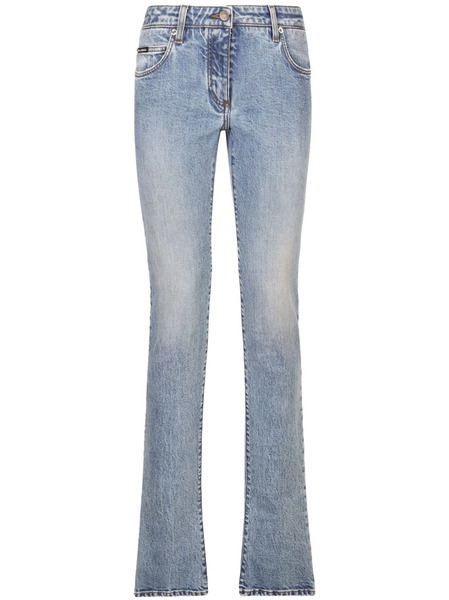  Dolce & Gabbana Vaqueros Bootcut De Talle Bajo - Azul 