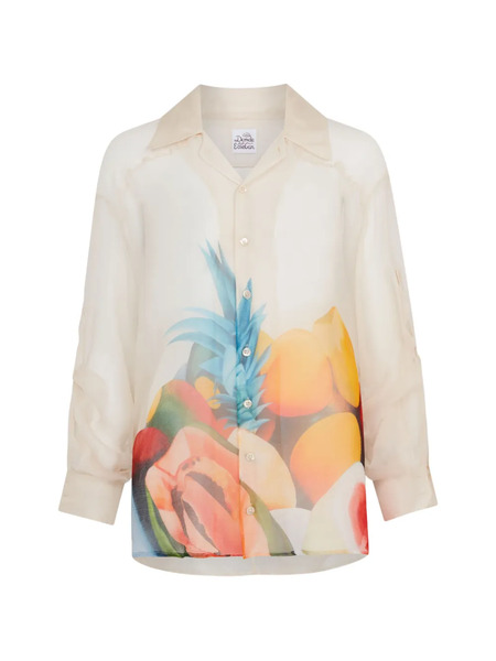  Donde Esteban Camisa Estampada - Blanco 