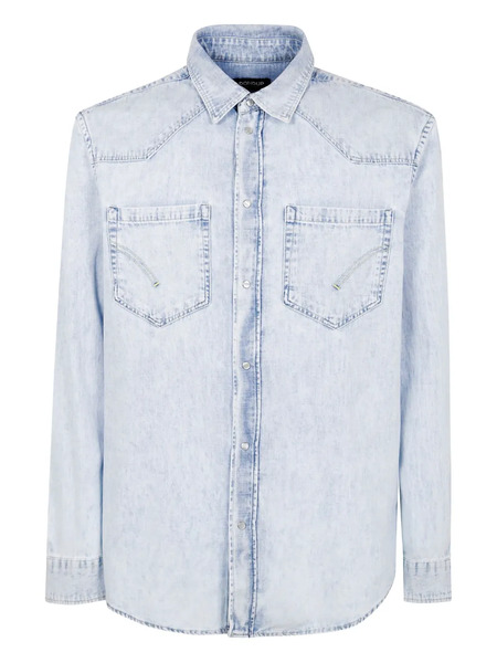  Dondup Camisa De Algodón - Azul 