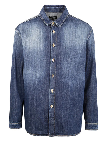  Dondup Camisa De Algodón - Azul 