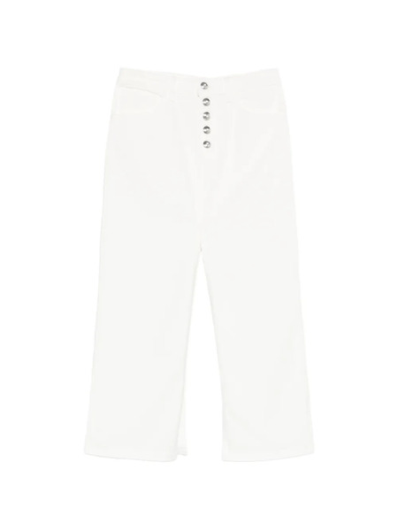  Dondup Falda Larga Con Botones - Blanco 