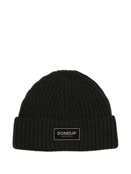  Dondup Gorro Con Placa Del Logo - Verde 