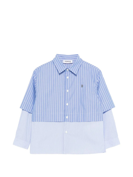  Dondup Kids Camisa A Rayas - Azul 