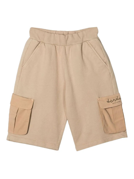  Dondup Kids Cargo-pocket Elasticated Shorts - Neutro 