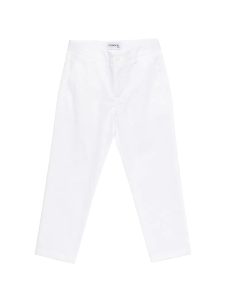  Dondup Kids Pantalones Rectos - Blanco 