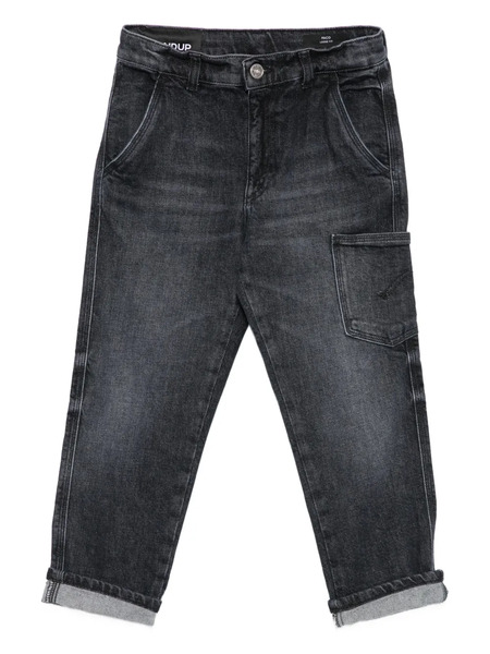 Dondup Kids Patch-pocket Jeans - Negro 