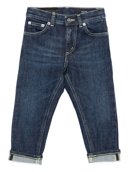 Dondup Kids Vaqueros Con Parche Del Logo - Azul 
