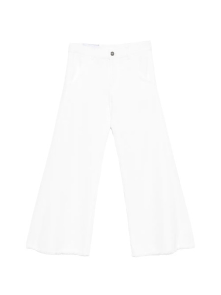  Dondup Kids Vaqueros Flaire Sin Rematar - Blanco 