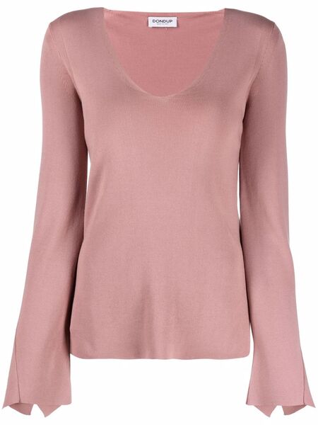  Dondup Top De Punto Drapeado - Rosa 