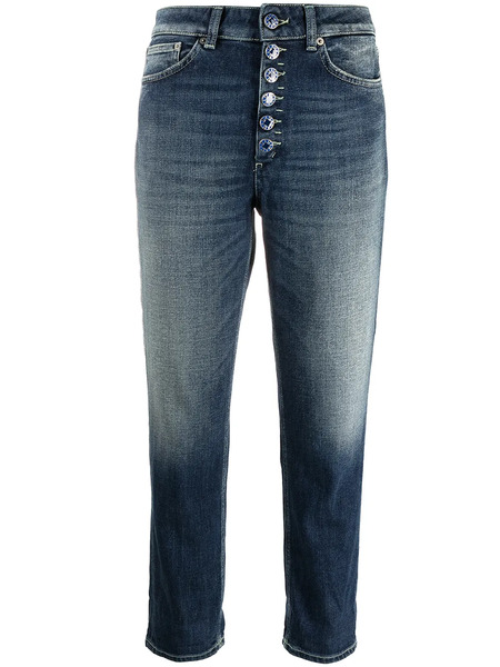  Dondup Vaqueros Capri De Talle Medio - Azul 