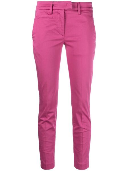  Dondup Vaqueros Slim De Talle Medio - Rosa 