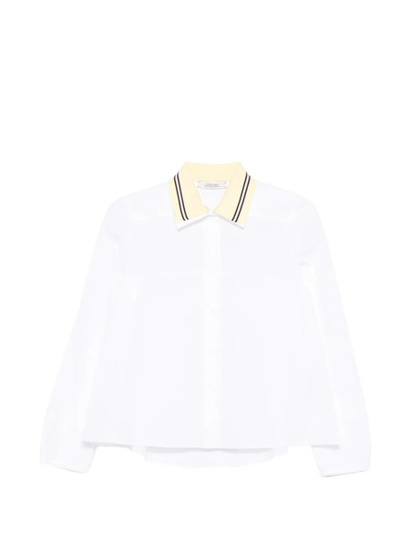  Dorothee Schumacher Camisa Power Con Cuello A Rayas - Blanco 
