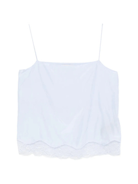  Dorothee Schumacher Top Playful Volumes Con Encaje - Azul 