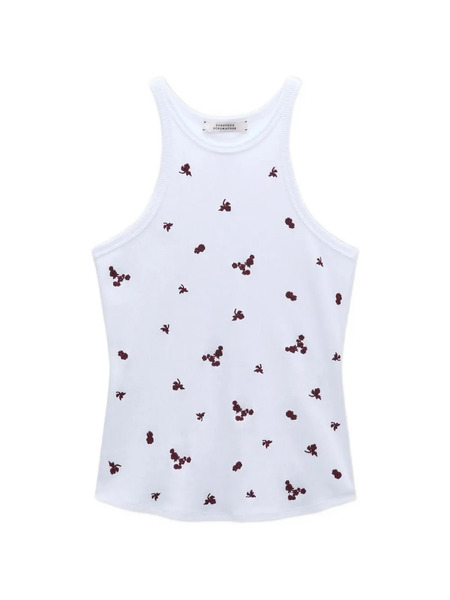 Dorothee Schumacher Top Sin Mangas Seduction Bordado - Blanco 