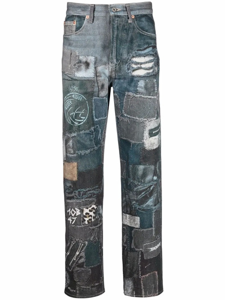  Doublet Vaqueros Con Parches - Azul 