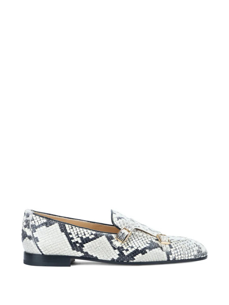 Doucal's Mocasines Con Efecto De Piel De Serpiente - Blanco 