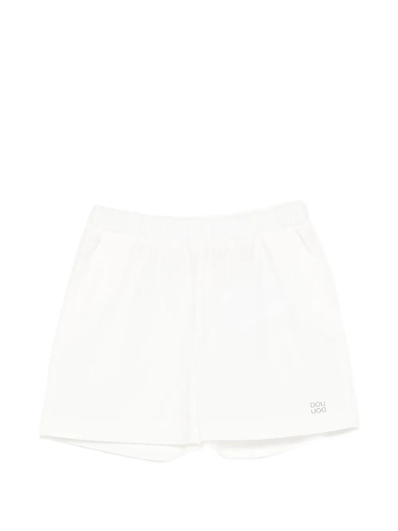  Douuod Kids Bermudas Con Logo Estampado - Blanco 