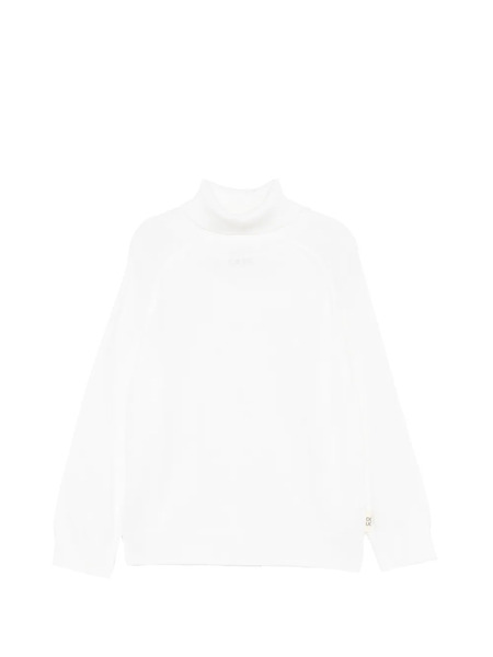  Douuod Kids Turtleneck Raglan-sleeve Sweater - Blanco 