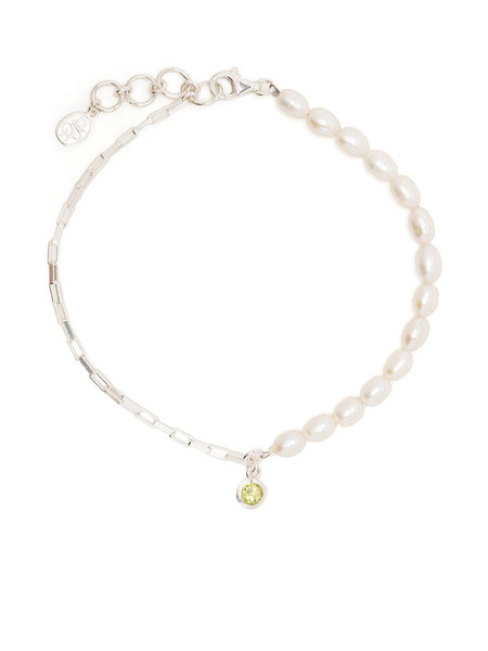  Dower And Hall Pulsera Luna Con Perla - Plateado 