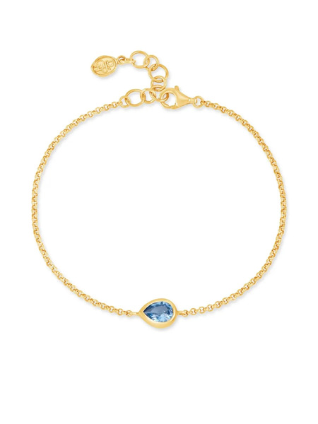  Dower And Hall Pulsera Pear Chain - Dorado 