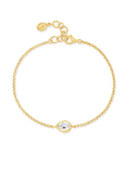  Dower And Hall Pulsera Pear Chain - Dorado 