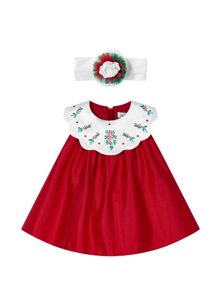  Dress & Fleur Conjunto De Vestido Bordado - Rojo 