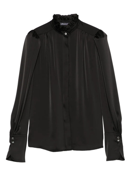  Drhope Camisa Con Volantes - Azul 