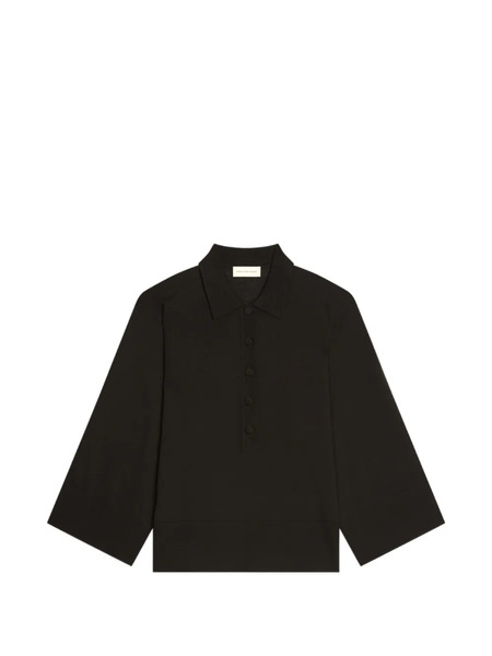  Dries Van Noten Polo Con Botones - Negro 