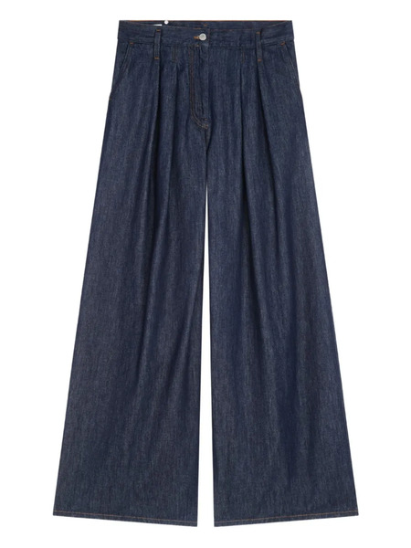  Dries Van Noten Vaqueros Anchos Con Pinzas - Azul 
