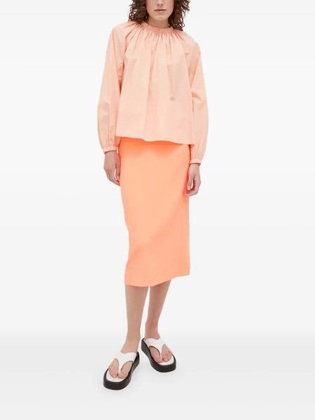  Drykorn Blusa Con Detalle Plisado - Naranja 