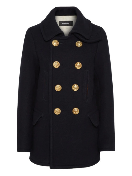  Dsquared2 Abrigo Con Doble Botonadura - Negro 