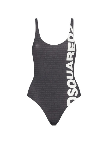  Dsquared2 Bañador Con Logo Estampado - Gris 