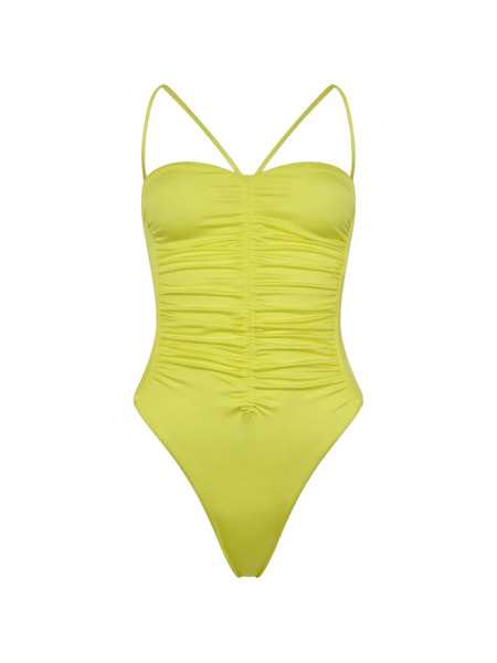  Dsquared2 Bañador Fruncido - Amarillo 