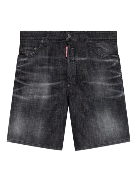  Dsquared2 Bermudas De Algodón - Negro 