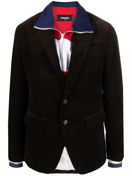  Dsquared2 Blazer A Capas Con Botones - Marrón 