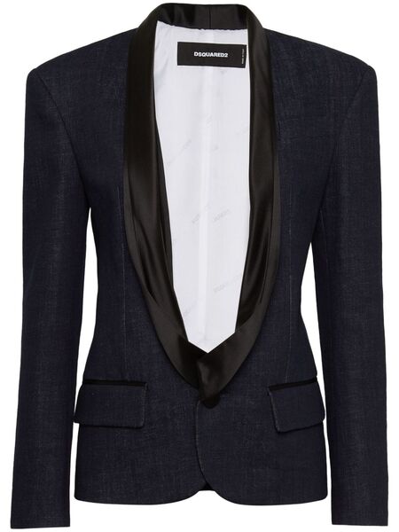  Dsquared2 Blazer Con Cuello Esmoquin - Azul 