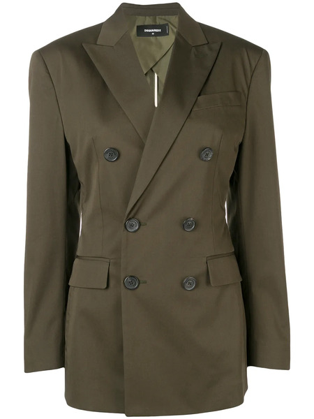  Dsquared2 Blazer Con Doble Botonadura - Verde 