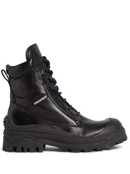  Dsquared2 Botas Con Diseño De Paneles - Negro 