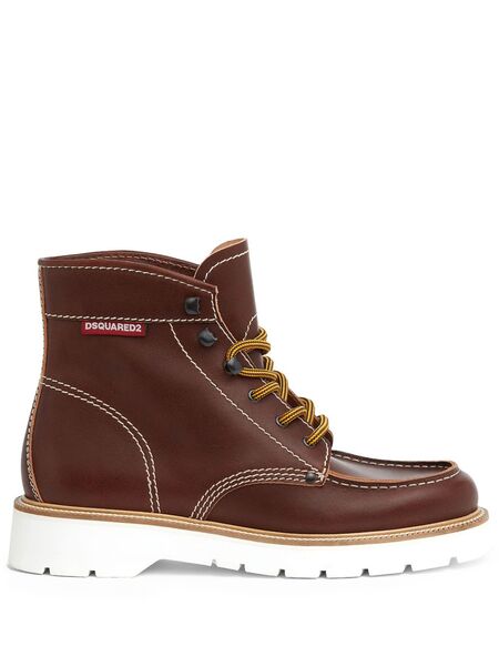  Dsquared2 Botas Con Paneles Elásticos - Marrón 