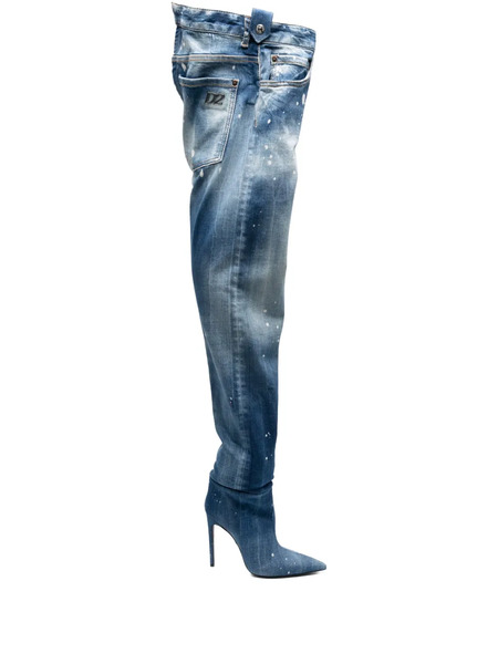 Dsquared2 Botas Vaqueras D2 Heeled De Dsquared2 X Bettter - Azul 