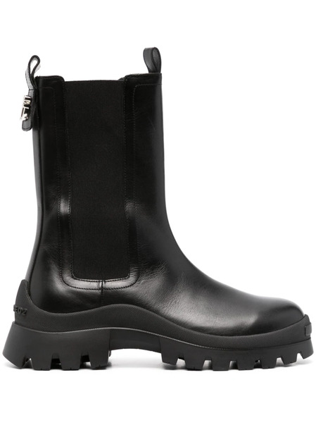  Dsquared2 Botines Con Placa Del Logo - Negro 