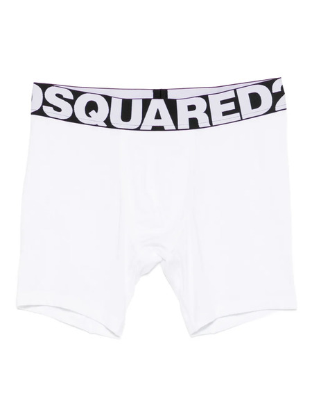  Dsquared2 Bóxer Con Banda Del Logo - Blanco 