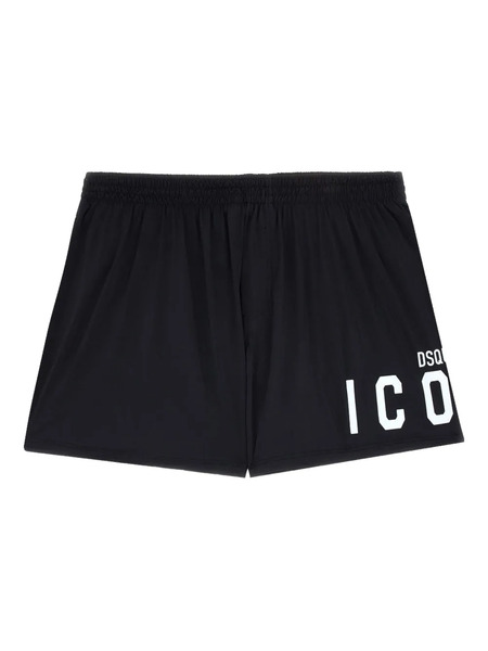  Dsquared2 Bóxer Con Logo Estampado - Negro 