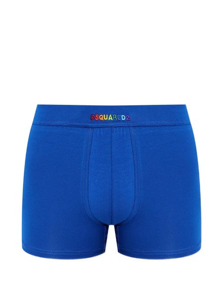  Dsquared2 Bóxeres Con Logo Bordado - Azul 