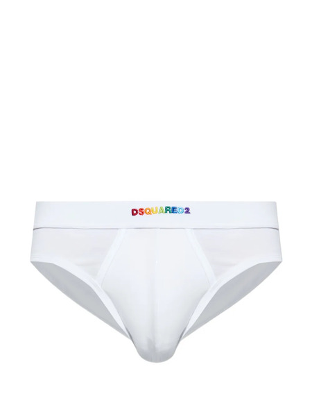 Dsquared2 Bragas Con Logo Bordado - Blanco 