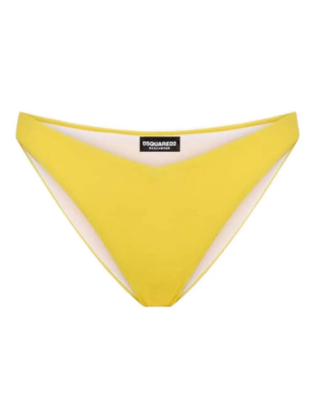  Dsquared2 Bragas De Bikini Con Logo - Amarillo 