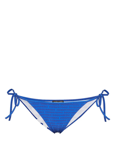  Dsquared2 Bragas De Bikini Con Logo Estampado - Azul 