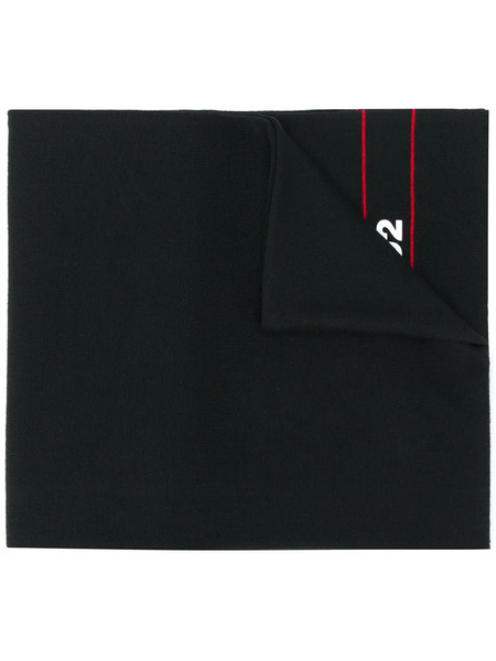  Dsquared2 Bufanda Con Logo Estampado - Negro 