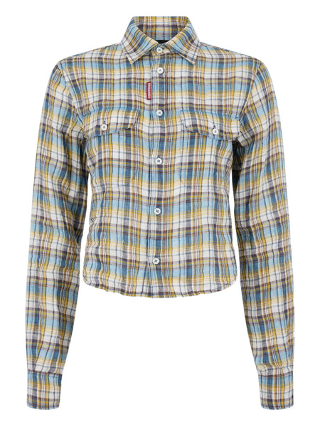  Dsquared2 Camisa A Cuadros - Azul 